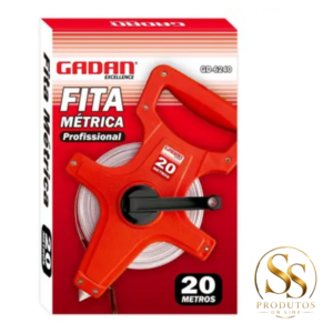 Trena - Fita Métrica de Fibra de Vidro Retrátil Gadan -20 metros