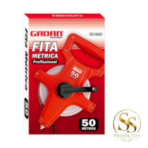 Trena - Fita Métrica de Fibra de Vidro Retrátil Gadan -50 metros